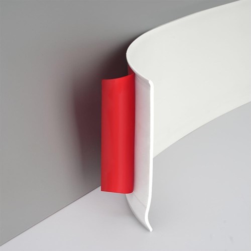 White pvc skirting board trim - pvc,