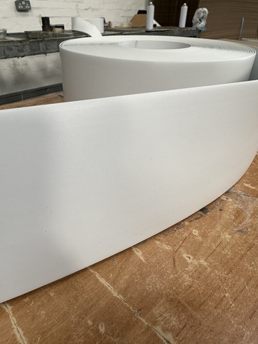 White flexible pvc - white, flat