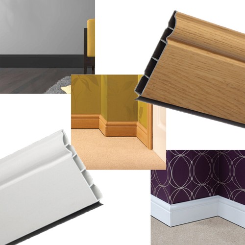 Plastic skirting board pvc - plastic,